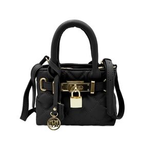 Badgley Mishka Quilted Mini Handbag with Gold lock